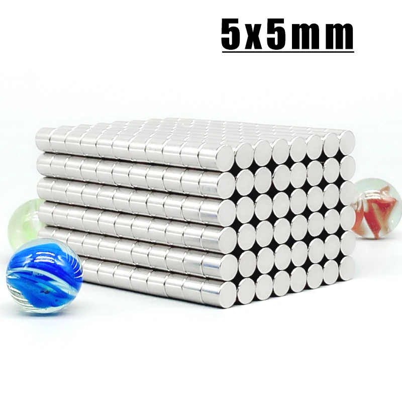 10/50/100/200/500/1000/20000pcs 5x5 Hook Tool Strong Bulk Round NdFeB Neodymium Disc Magnets Dia N35 Rare Earth Magnet 5*3