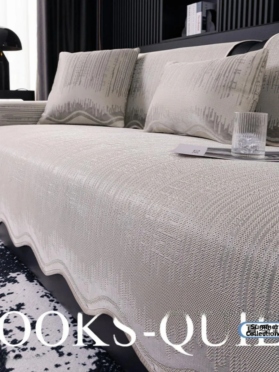 

Новая усовершенствованная асимметричная подушка для дивана из ледяного шелка, летний нескользящий охлаждающий коврик-накладка для дивана с эффектом прохлады