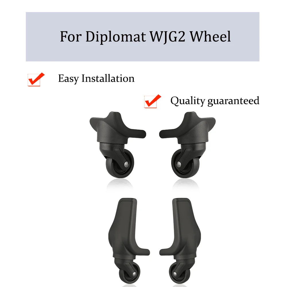 

For Diplomat WJG2 Universal Wheel Replacement Trolley Case Luggage Pulley Silent Smooth Shock Absorbing Accessories Caster Wheel