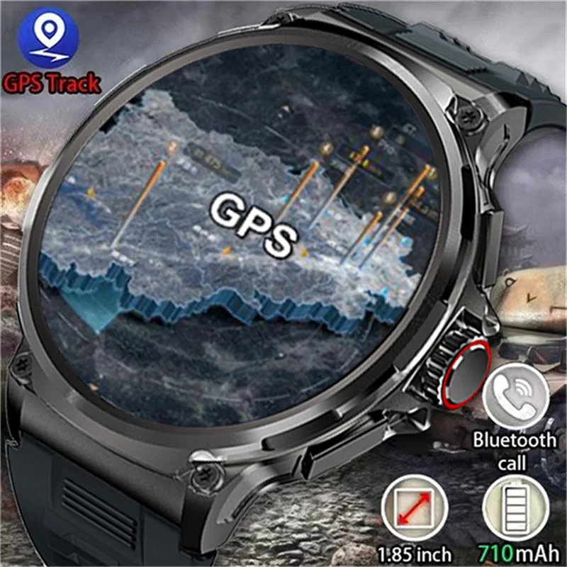 

New 710mAh Bluetooth Call Smart Watch Men Sports Fitness Watches 1.85"HD Heart Monitor Waterproof Smartwatch For XIAOMI Android