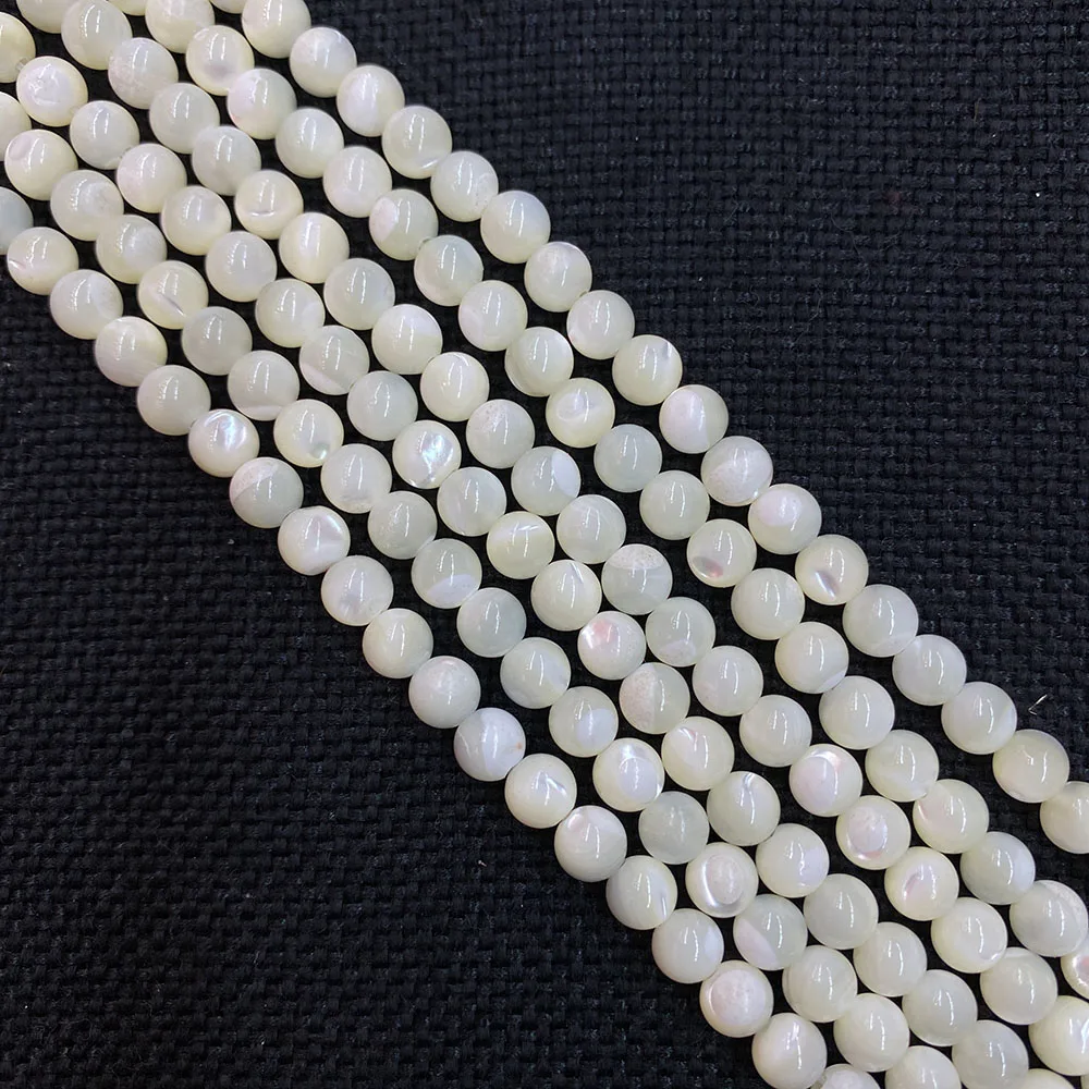 Exquisite Natural Sea Scallop Bead Charm Mother-of-Pearl Bead Making DIY Jewelry Necklace Bracelet Earring Accessories 2-12mm