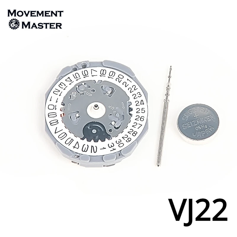 VJ22 Movement VJ22B Quartz Movement Date At 3/6 Japanese New Original Watch Movement Accessories