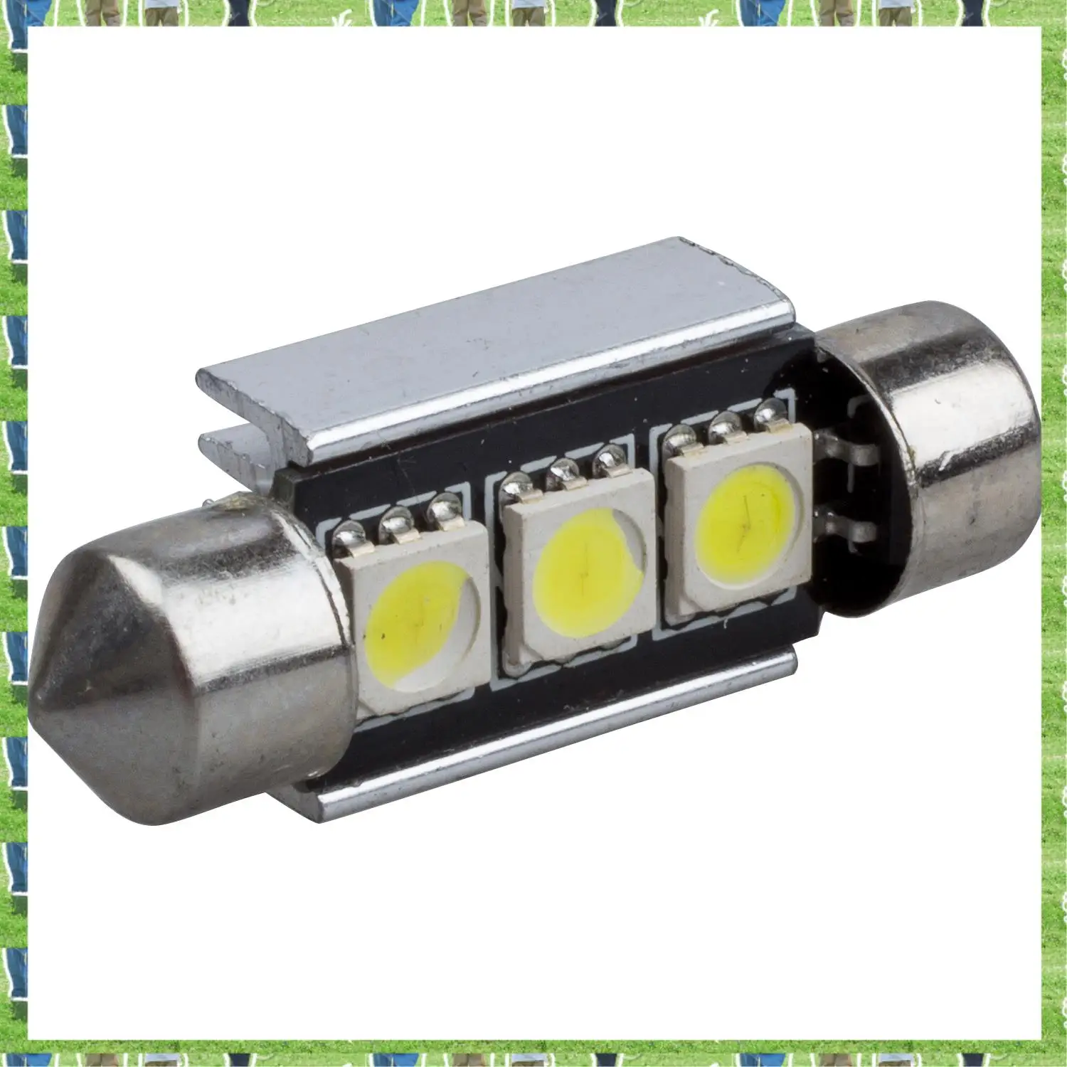 

FTS 2 X 36 мм 3 SMD 5050 Светодиодный купольный гирлянда без ошибок с радиатором