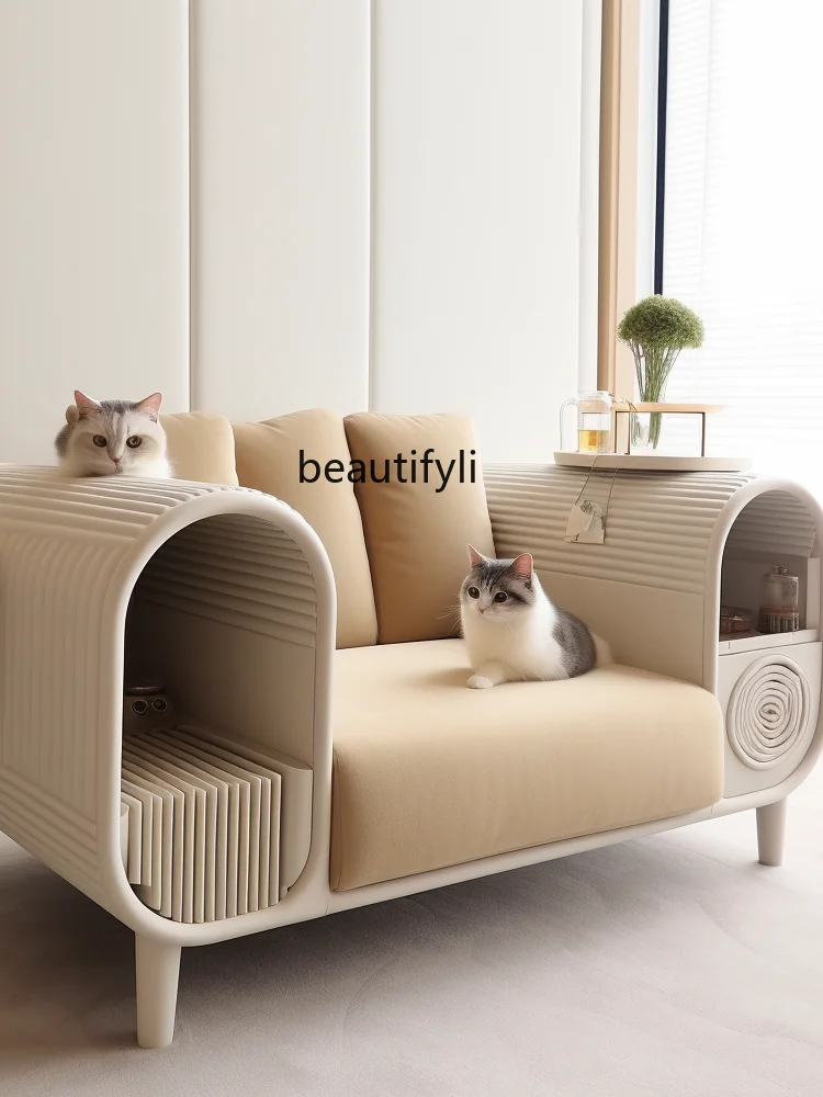 Cathouse Doghouse Sofa All-in-One Four Seasons Universal Bite-Resistant Easy-to-Clean Warm Cushion Cat Coexistence Sofa