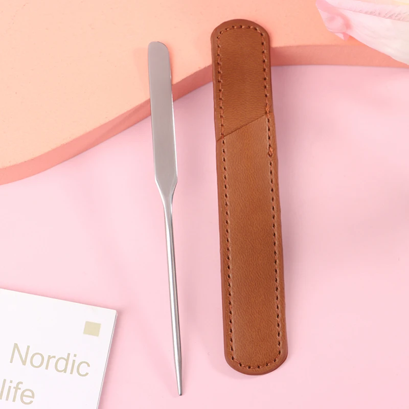 1Pcs Stainless Steel Dual Heads Makeup Toner Spatula Mixing Stick Foundation Cream Tool Cosmetic Make Up