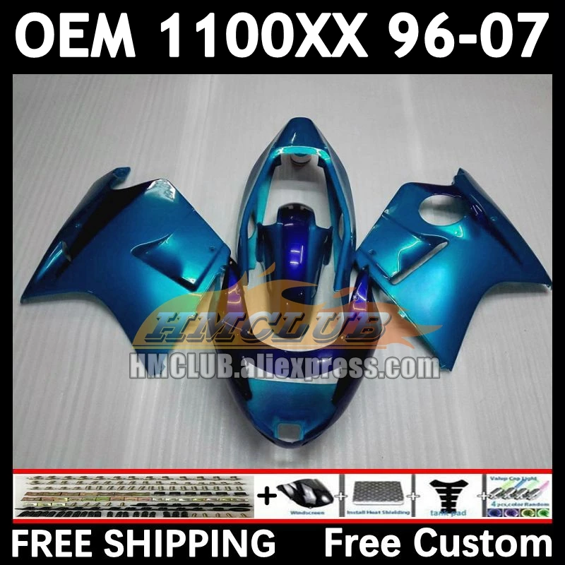 Blackbird For HONDA CBR1100 XX CBR1100XX 85No.105 CBR 1100XX 1996 metal blue 1997 1998 1999 2000 01 02 03 04 05 06 07 Fairings