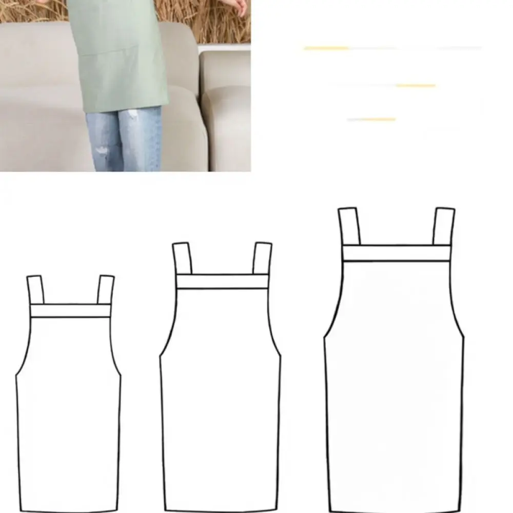 Children Kitchen Apron For Cooking Crafting Painting Art Class Japanese Style Durable Linen Smock Protective Bibs