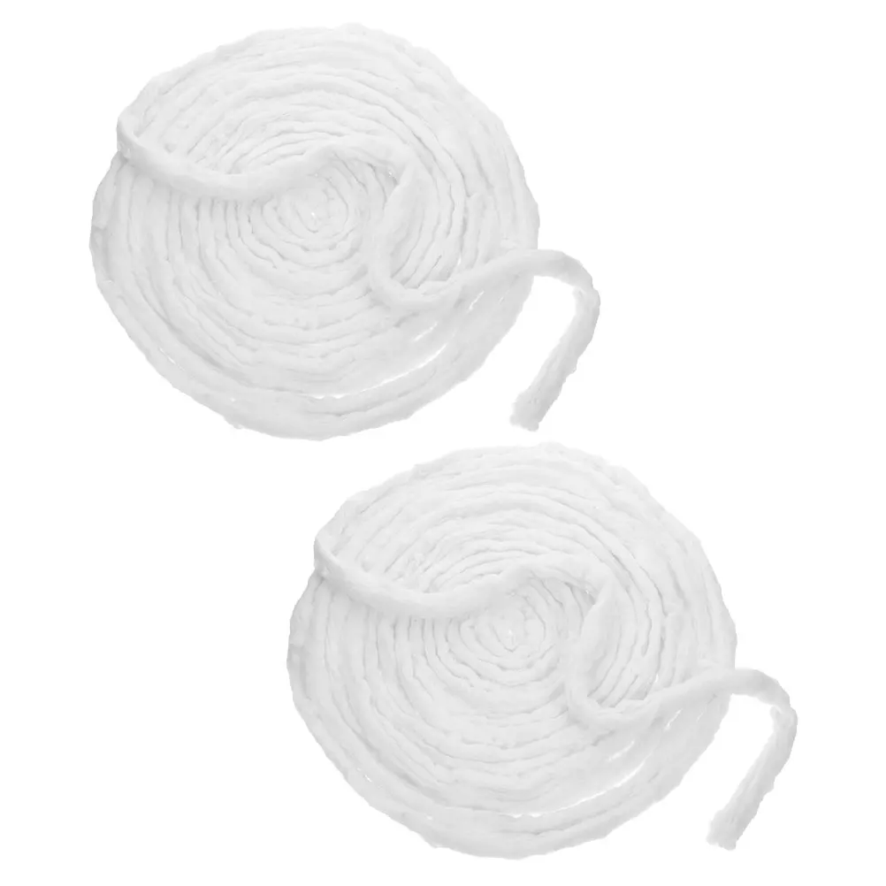 

2 Pack White Hairdressing Salon Perm Cotton Roll Coil High Absorbency Single Use Spa Manicure Nail Art Cleaning Hair Perm Rolls