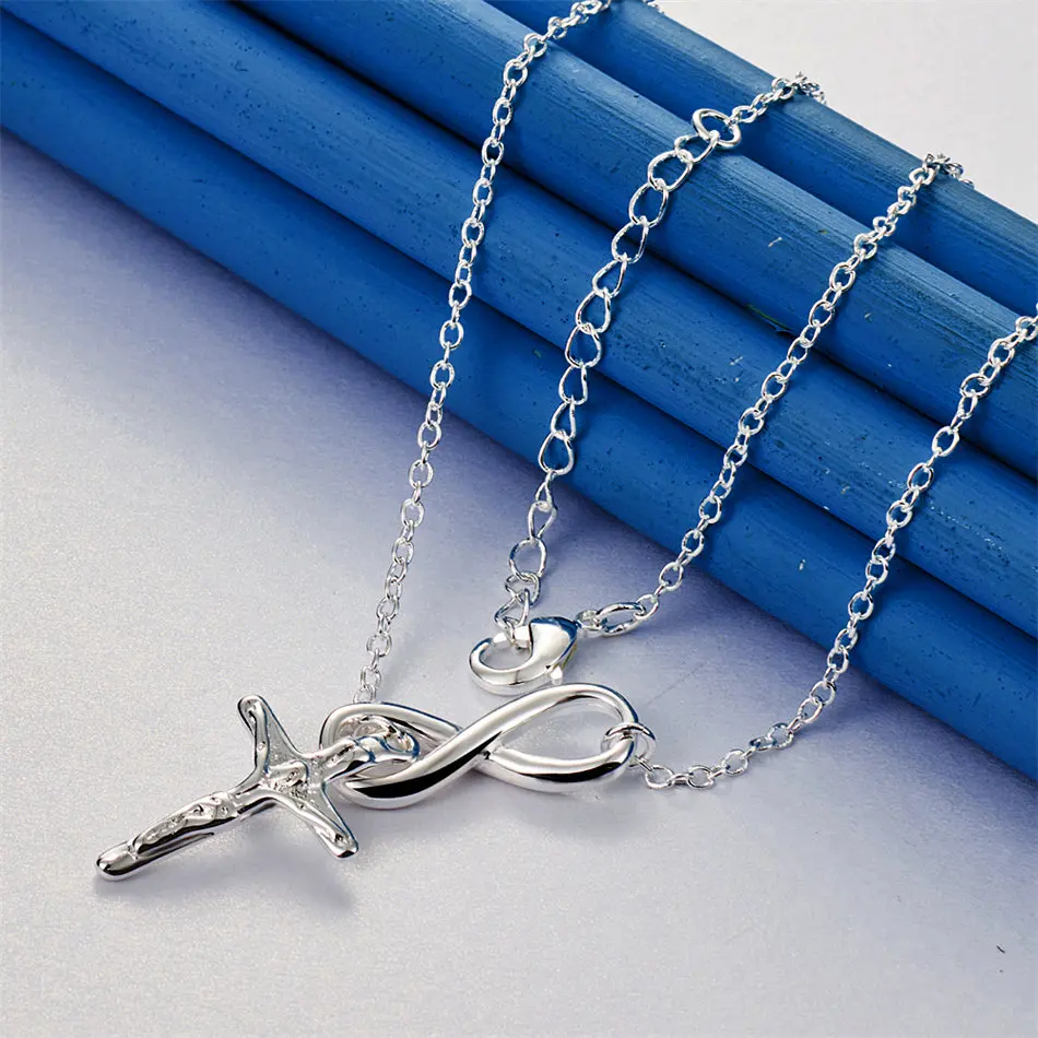 925 sterling silver 16-30 inch exquisite cross pendant necklace, women's jewelry accessories, fashionable wedding