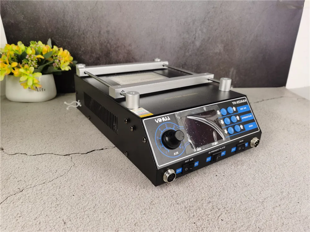 YIHUA 853AAA 1350W lutownica gorąca wiatrówka stacja lutownicza stacja lutownicza BGA stacja lutownicza stacja podgrzewania wstępnego PCB