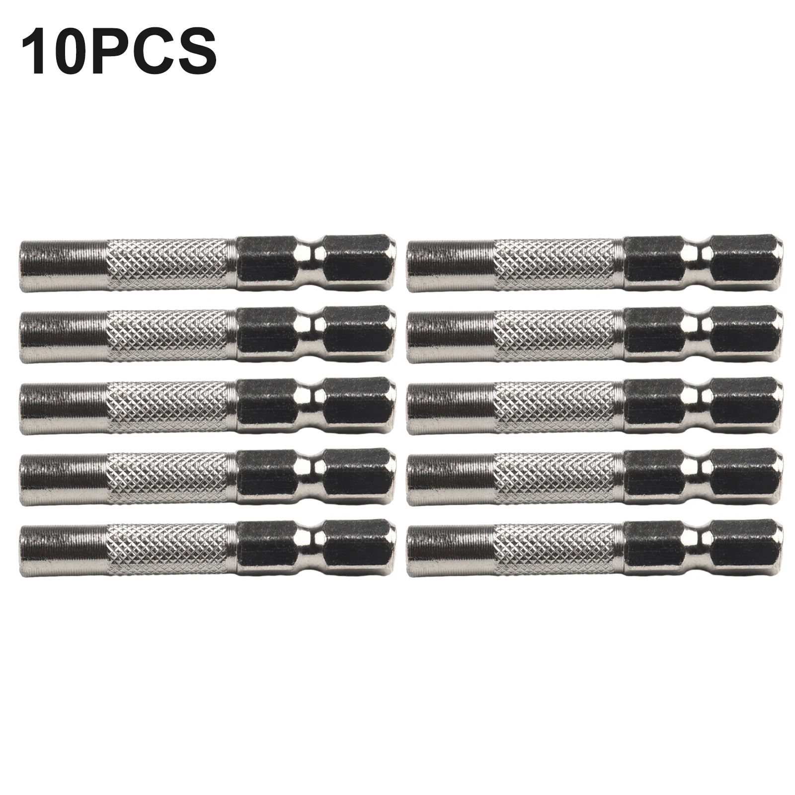 10Pcs Quick Bit Conversion With 6 35mm Hex Shank Adapter, Converts To 4mm System, Magnetic Holder For Easy Bit Change