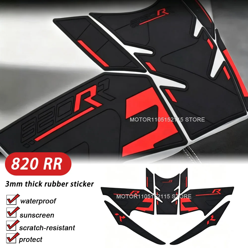 820rr 2026 Motorcycles Side Knee Ges Fuel Tank Pad Anti-Slip Traction Accessories  For ZXMOTO 820RR 820 RR waterproof