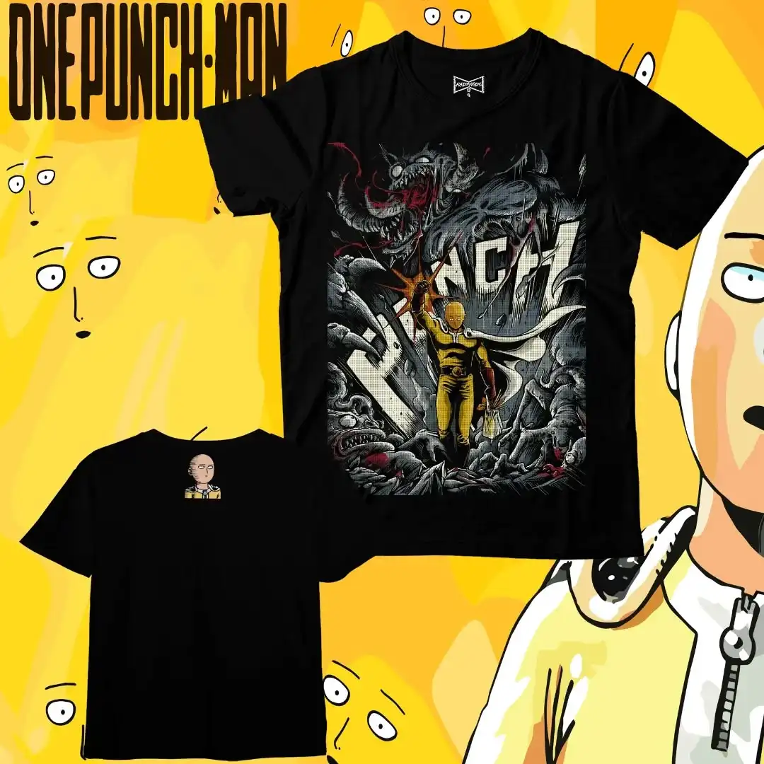 One punch man graphic t shirts y2k top streetwear oversized short sleeve sport cotton anime t shirt harajuku men clothing