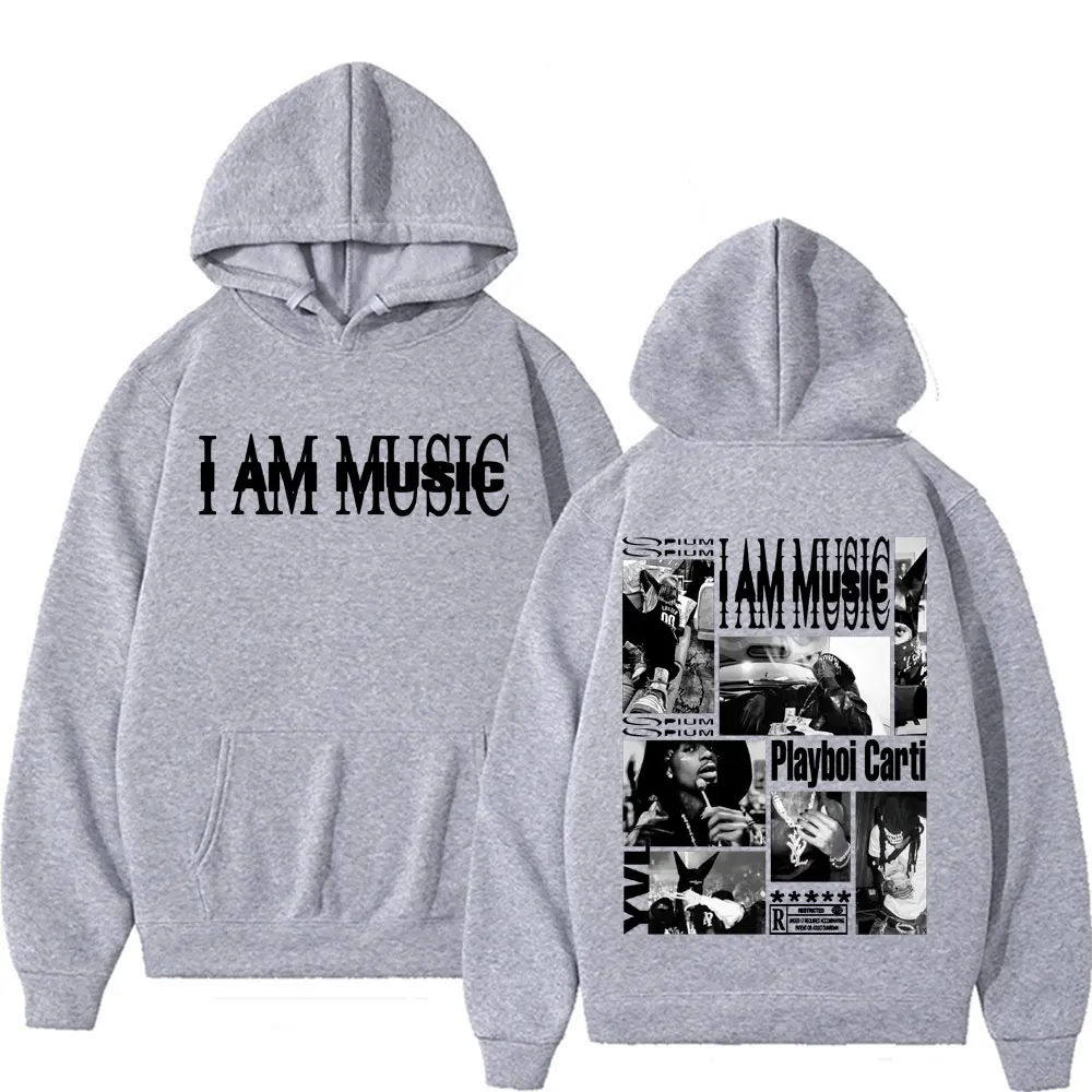 Rapper Playboi Carti I AM MUSIC Album Logo Hooded Men Fashion