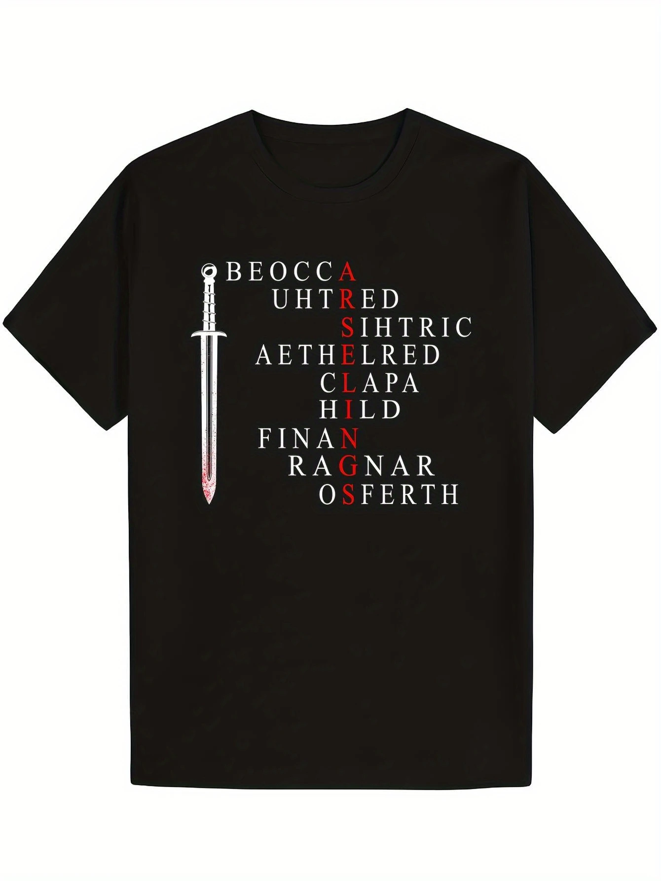 Arselings The Last Kingdom Tee, Perfect for Daily Use, Soft and Cozy Material - 230G