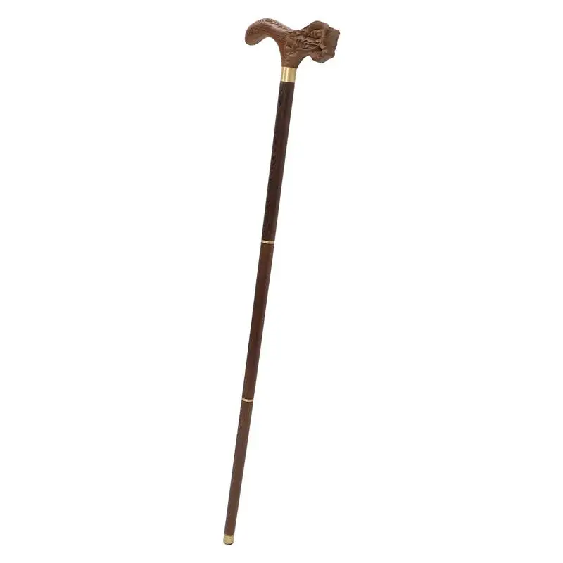 Crutch Wooden Cane Wooden Hiking Trekking Poles Outdoor Folding Canes Anti-skid Travel