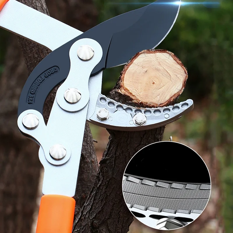 طويلة طول مقص قوي البستنة خاص جهد عدم الانزلاق مقبض قبضة التقليم اسئلة القاطع مقص البستنة أداة ﻿