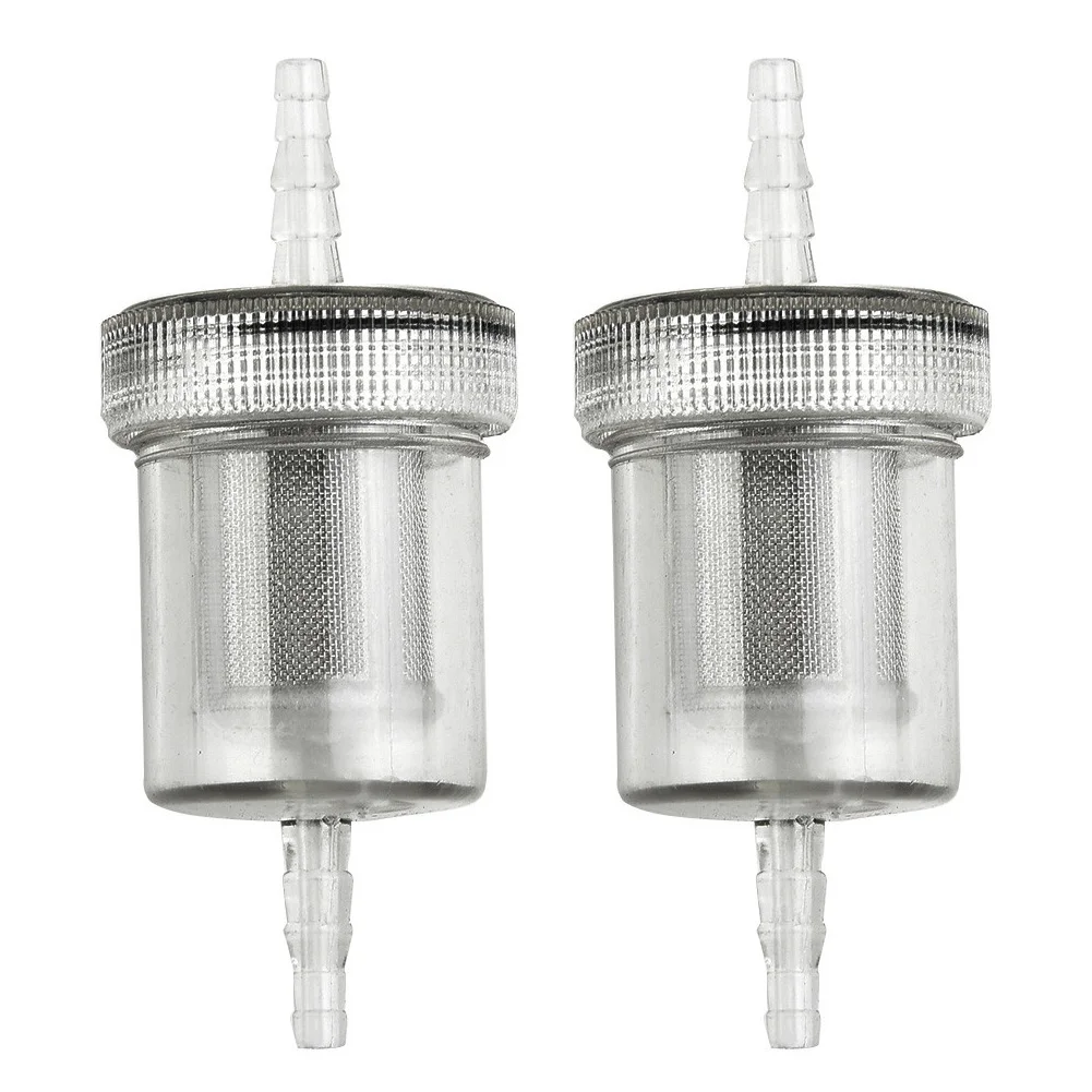 2pcs Diesel In-Line Fuel Filter Kit For Eberspacher Air Heater Diesel Set Air Heater Diesel Set Car Accessories Transparent Cap