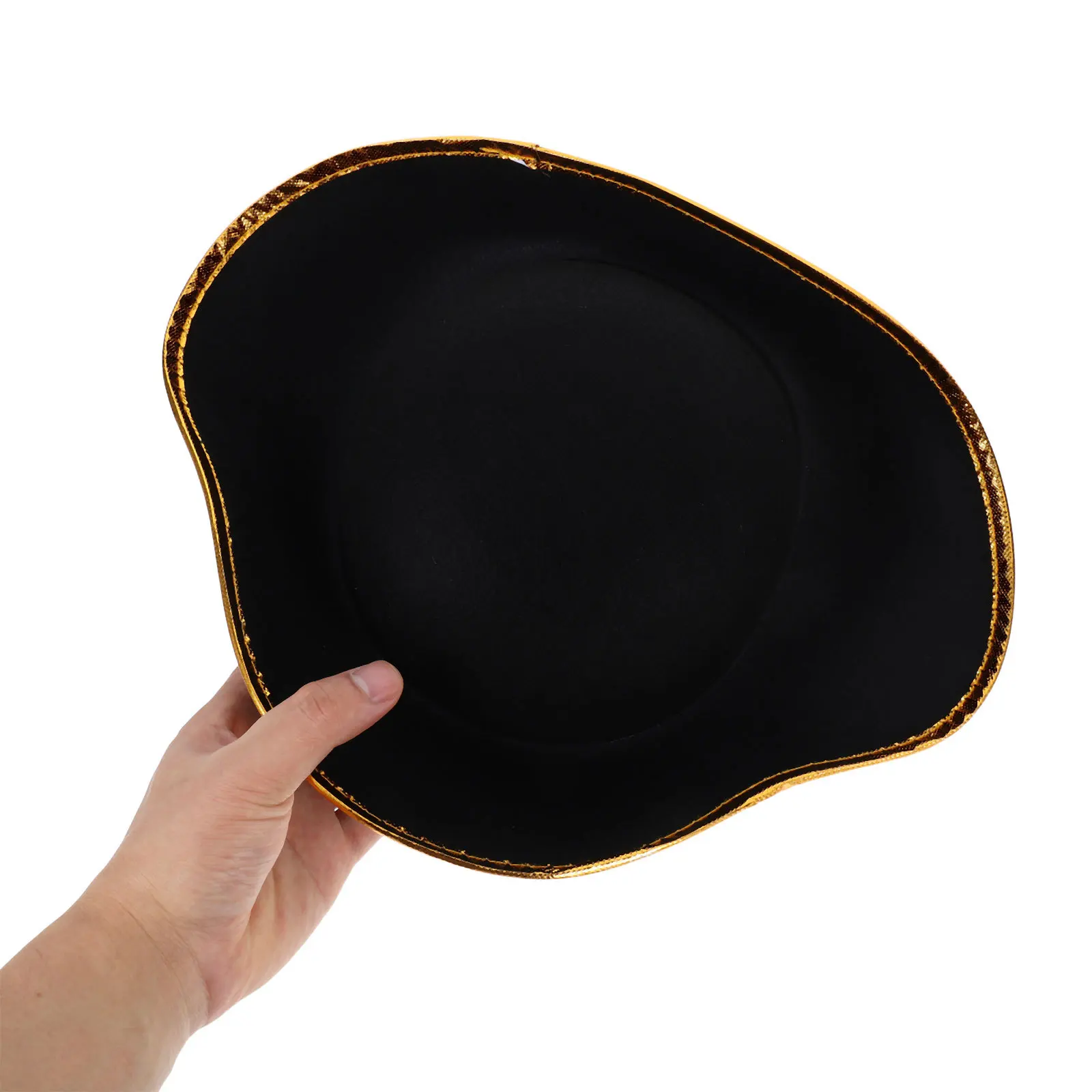 

2Pcs Pirate Hat Eye Patch Set Quick Costume Transformation for Masquerade Cosplay Pirate Dress Up Accessories Dress Up Hats