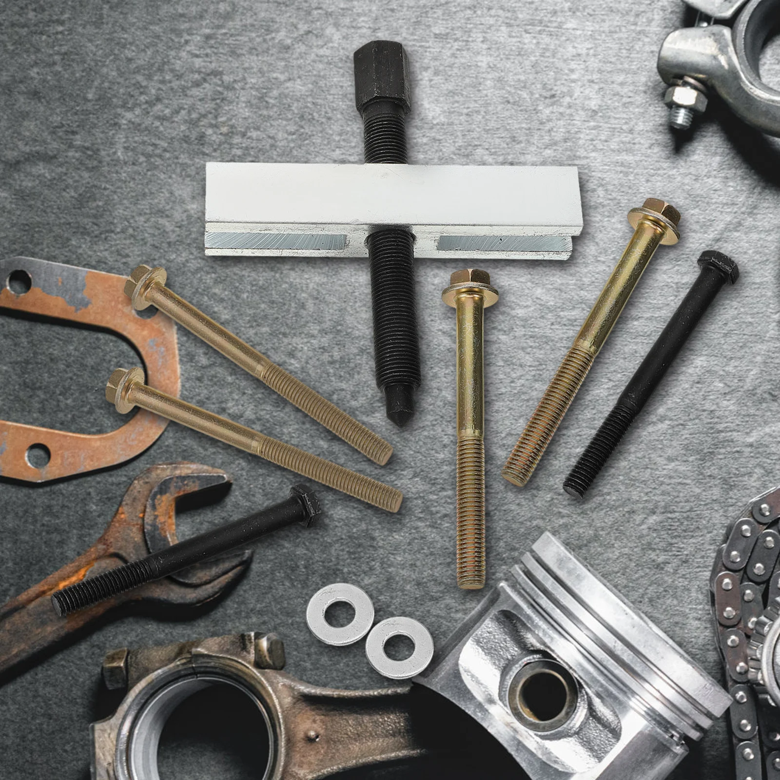 

1Set Crankshaft Belt Puller Steel Heavy Hub Pulley Puller Tool for Auto Maintenance Universal Bearing Pullers