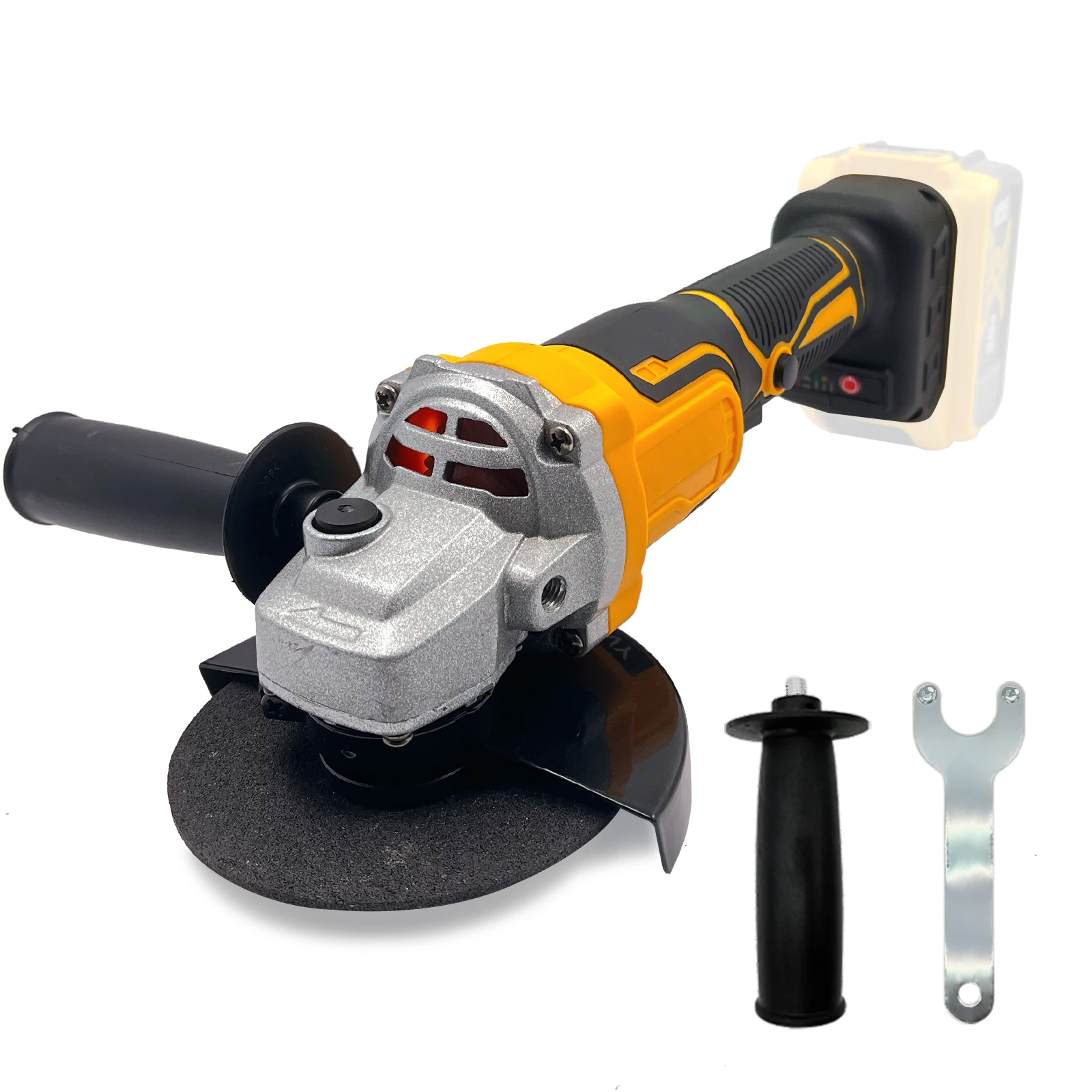 Cordless Angle Grinder, Electric Angle Grinder Compatible with Dewalt Battery, Grinder Power Tool With 11000 RPM &115mm 5