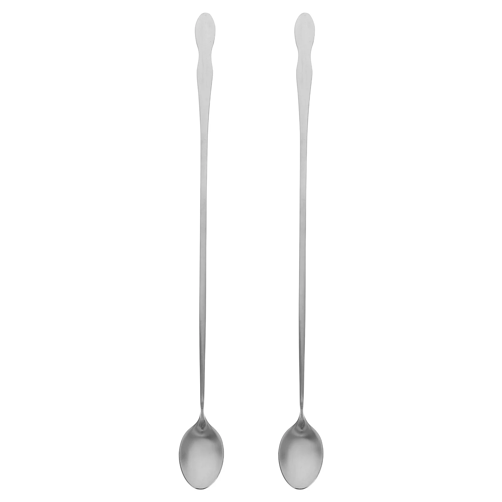 

2Pcs Long Handle Stainless Steel Spoon 32Cm Gourd Shape Deep Soup Stirring Tool for Hot Pot Coffee Condiment Serving Kitchen