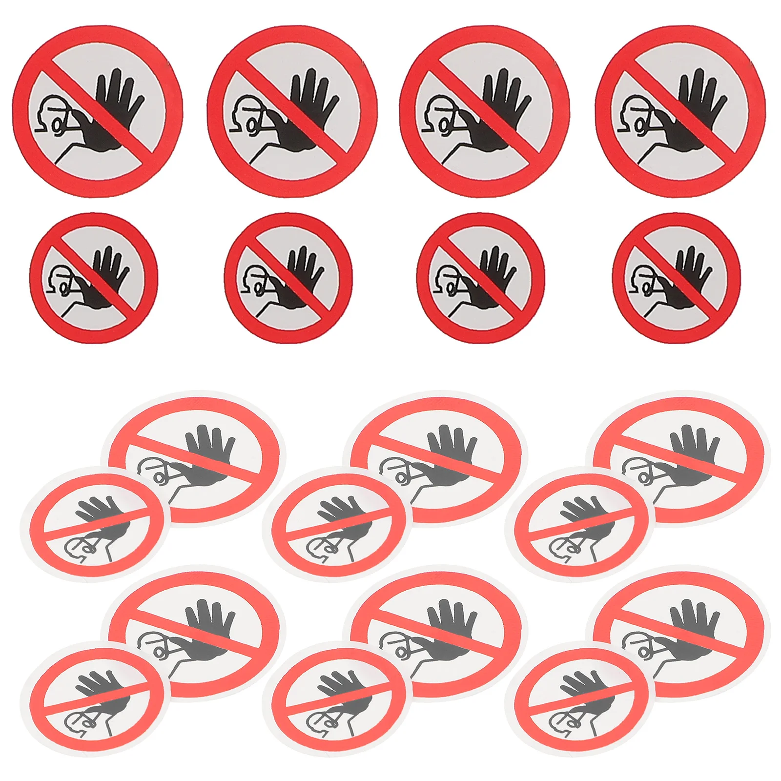 20 pcs Warning Labels No Entrance Stickers Self Adhesive Safety Warning Sign Decals Not Enter Sign For Factories