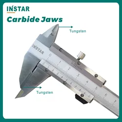 INSTAR Marcatura Calibro Calibro Mandiglie in metallo duro 0-150mm Mandíblia al tungsteno Scribe Caliper Strumenti 200mm 300mm Qualità industriale DIN