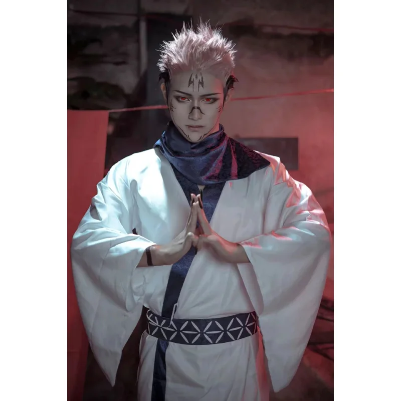 

ss13Anime Jujutsu Kaisen Косплей Костюм Iori Utahime Ryomen Sukuna Парик Японское кимоно Hanfu Платье Набор Хэллоуин Униформа для вечеринки