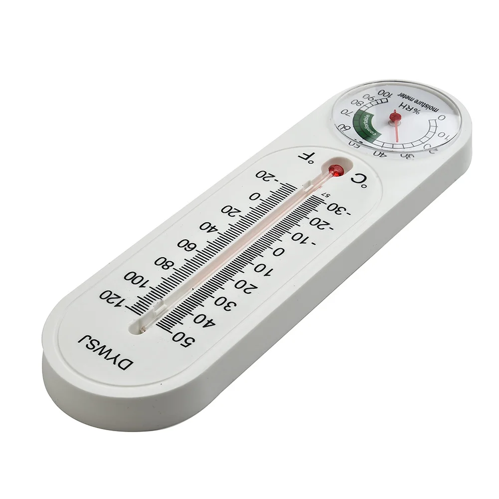 2/1pcs Hygrometer Breeding Thermometer Indoor Greenhouse Two In One Design Wall Mount -20-120 (RH) Temperature Reader