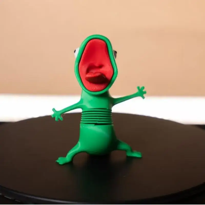 3D-Gedruckte Grüne Eidechsen-Statue Kreatives Lustiges Schreibtisch-Ornament für Büro, Regal, Kinder, Erwachsene, Einweihungsgeschenk – Detail 6