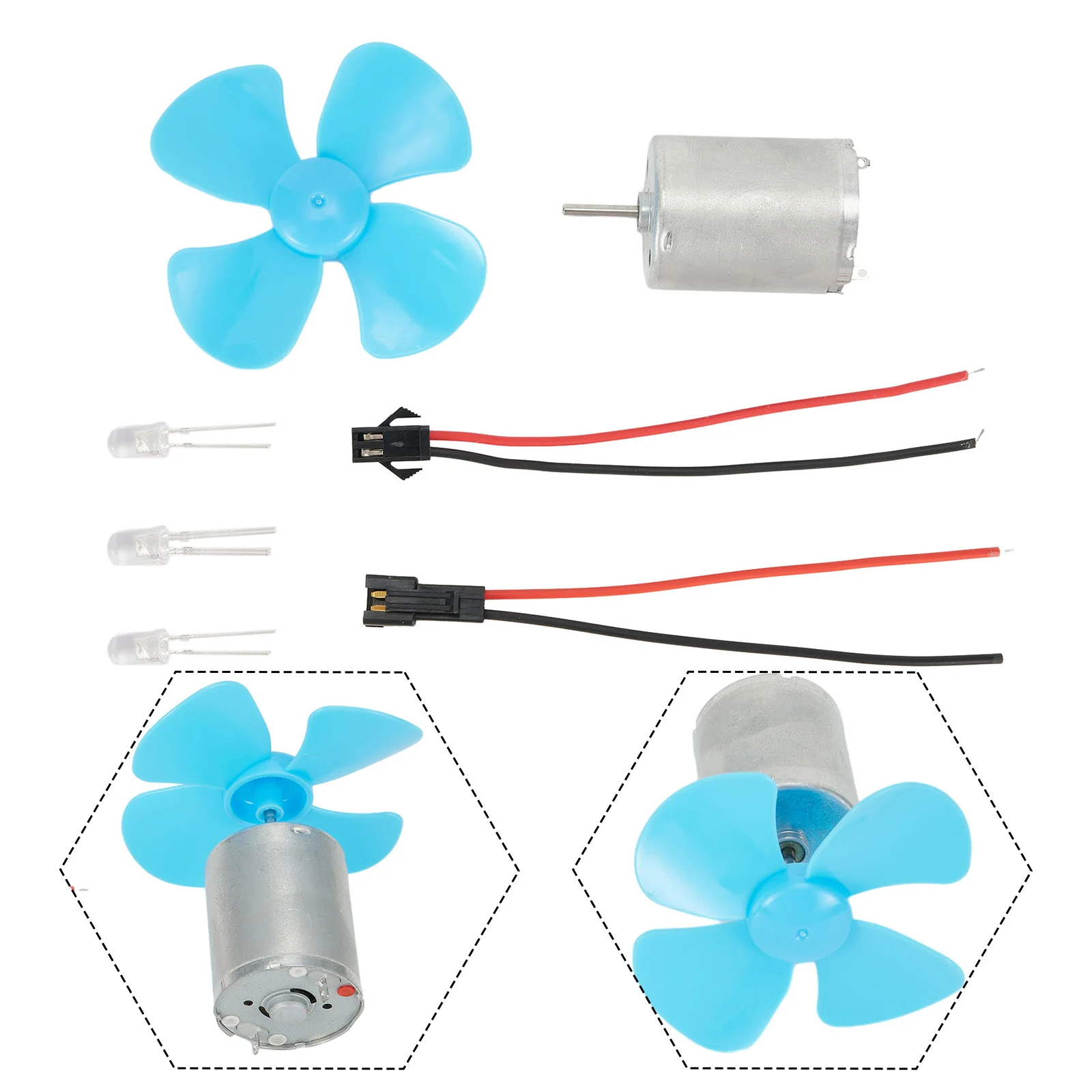 Compact Wind Turbine Generator Kit with Adjustable Voltage Renewable Power Source for Small scale Applications