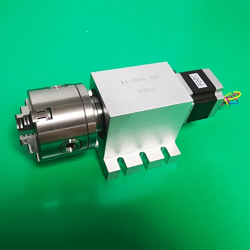 

Harmonic Drive Reducer 3 4 Jaw 80mm 100mm Chuck CNC 4th Axis Rotary Axis Speed Reducing Ratio 100 for Milling Machine