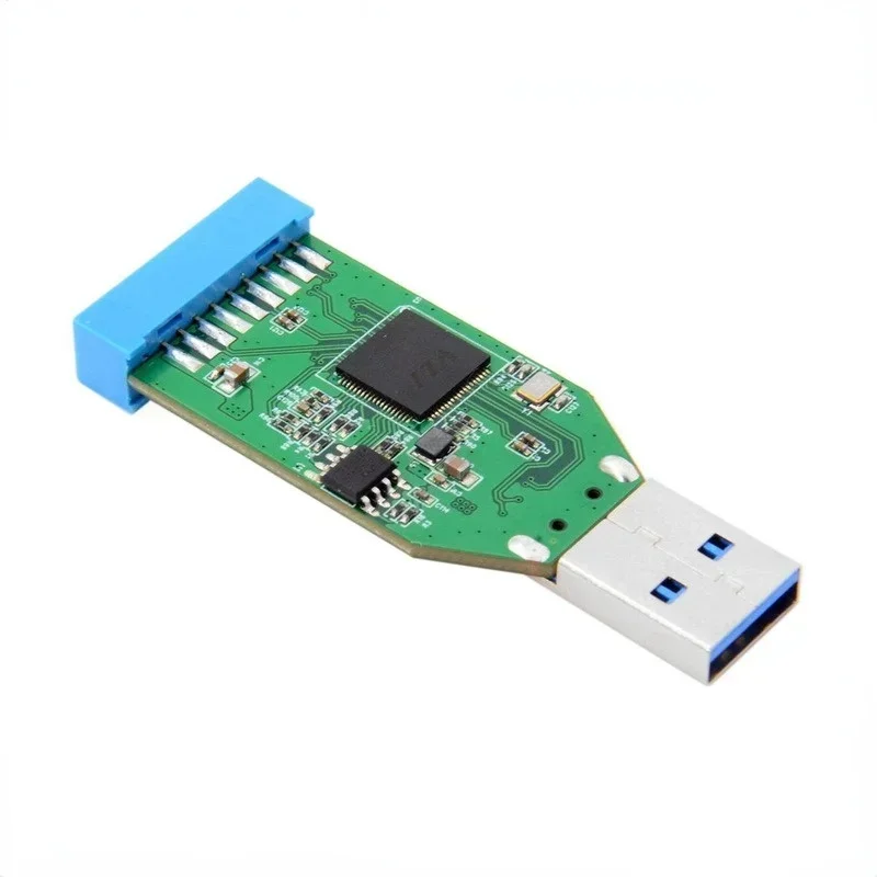 20 pines a HUB, conector hembra de 20 pines, USB 3,0 tipo A macho a hembra, adaptador de concentrador de puerto único, enchufe de placa base