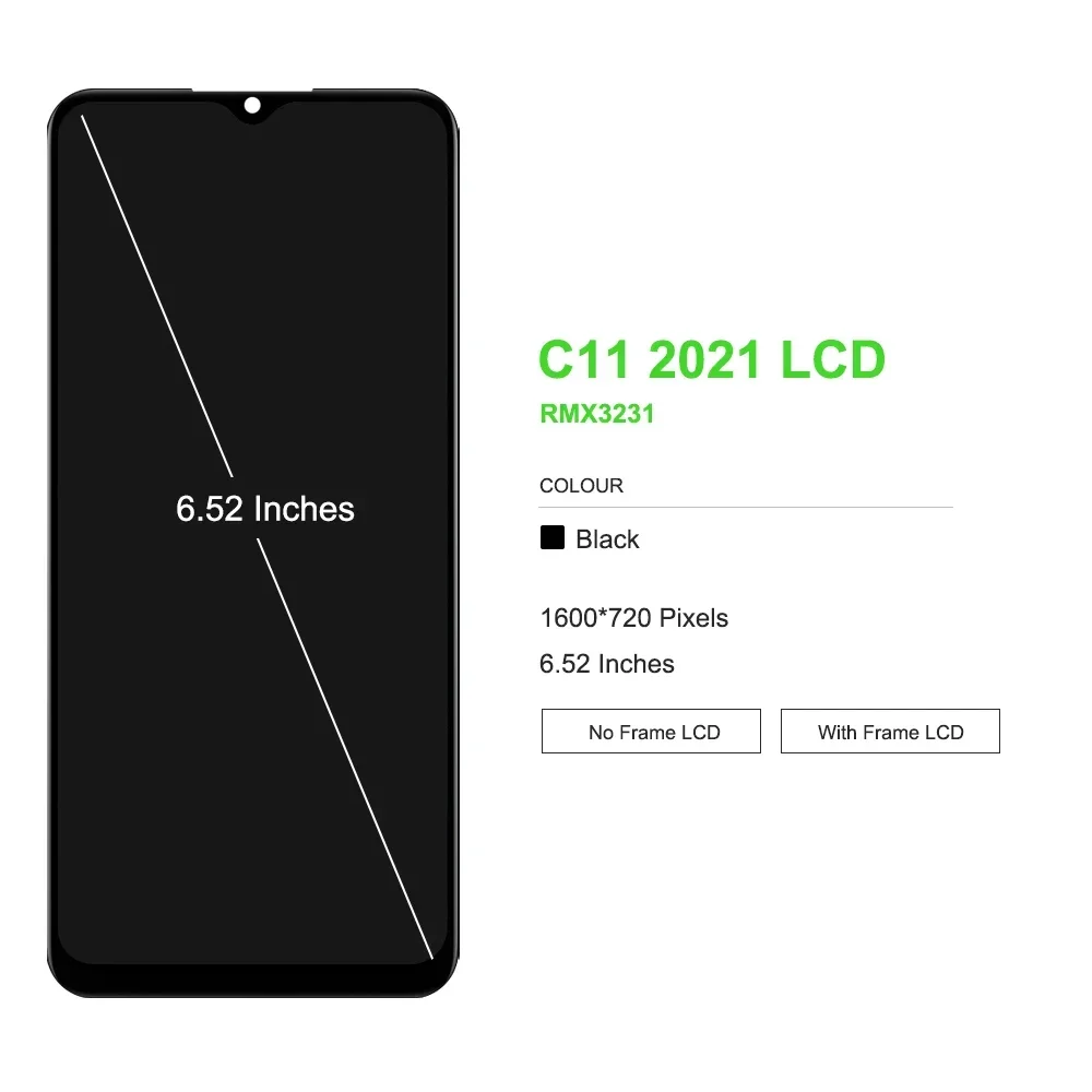 AAA Quality For OPPO Realme C11 2021 LCD RMX3231 Display Touch Screen Digitizer Assembly For Realme C11 2020 LCD Display RMX2185