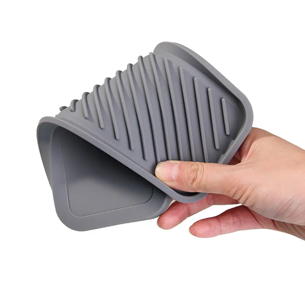 

Силиконовый скребок для столешницы со встроенным сливом, лоток для раковины для губ, умывальник, полка, держатель для хранения мыла, мыльница