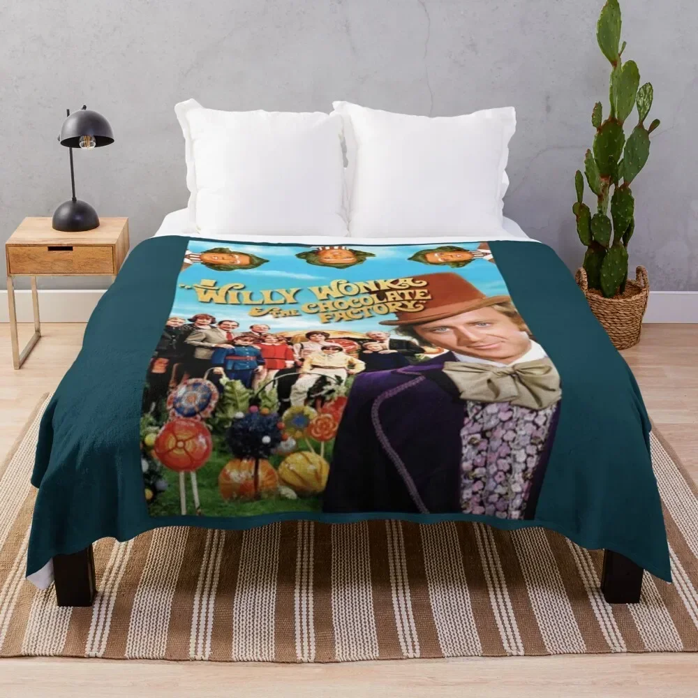 

The chocolate factory Throw Blanket Travel Hairy Luxury Throw Single Blankets Warm Fashion Sofas Blankets
