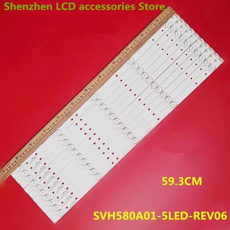 FOR Hisense LED58K220 SVH580A01_5LED_REV06_20150410 HD580DF-B01 100%NEW LED backlight strip 59.3CM 5LED
