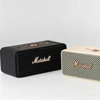 Przenośny głośnik Bluetooth Marshall HiFi 2026, głęboki dźwięk stereo, bezprzewodowe audio do domu i na zewnątrz