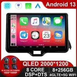 8 Core Android 13 Car Multimedia GPS For Toyota Yaris GR Cross XP210 2020-2023 CarPlay AutoRadio Stereo 4G SIM WIFI Head Unit