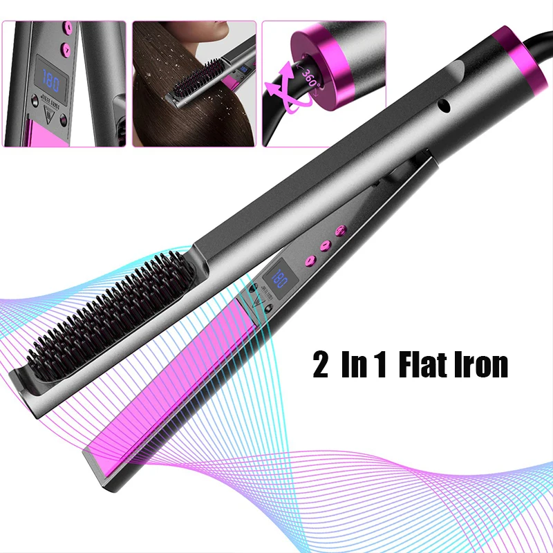 

Hair Straightener Professional Salon Tool Electric Flat Iron Ceramic Plate Hair Straightener Straightening Iron