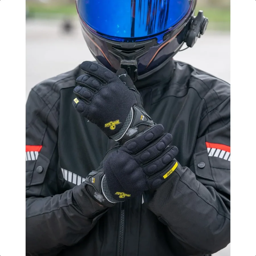 ถุงมือขี่รถจักรยานยนต์หน้าจอสัมผัสถุงมือเต็มนิ้วมอเตอร์ครอสโรดเรซซิ่งไบค์กีฬากลางแจ้งสำหรับผู้หญิงผู้ชาย