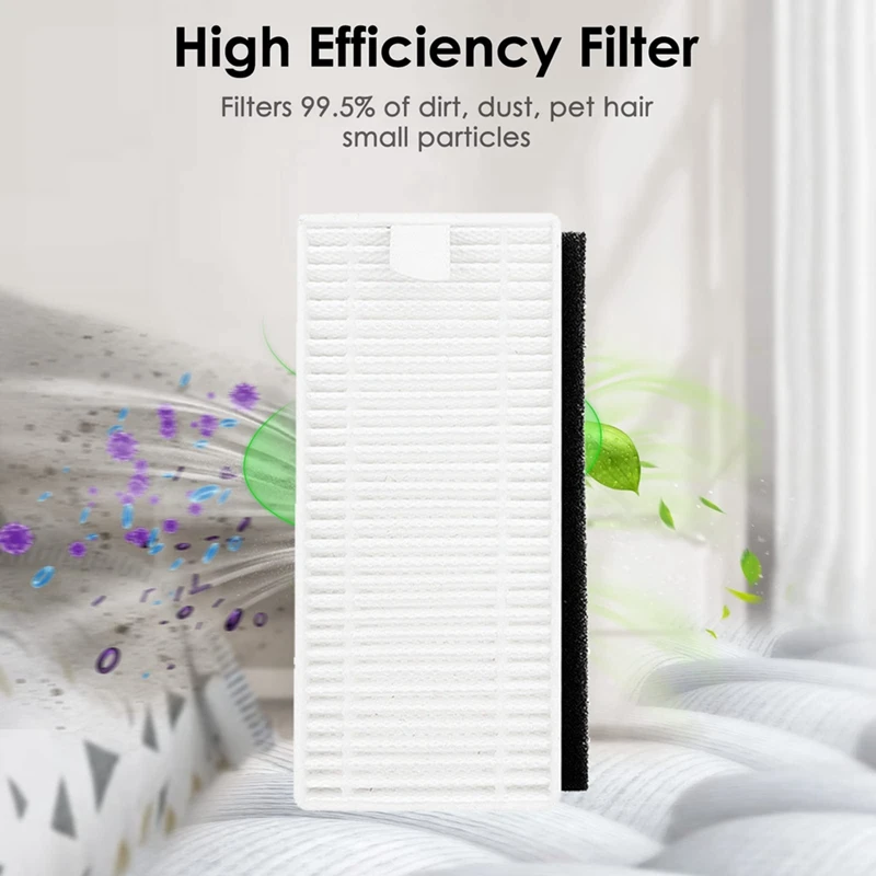 A85I-For Lefant M201 U180 M571 M200 M500 M501 M520 T700 T800 Robotic Vacuum Cleaner Parts Mop Pads HEPA Filters Side Brushes