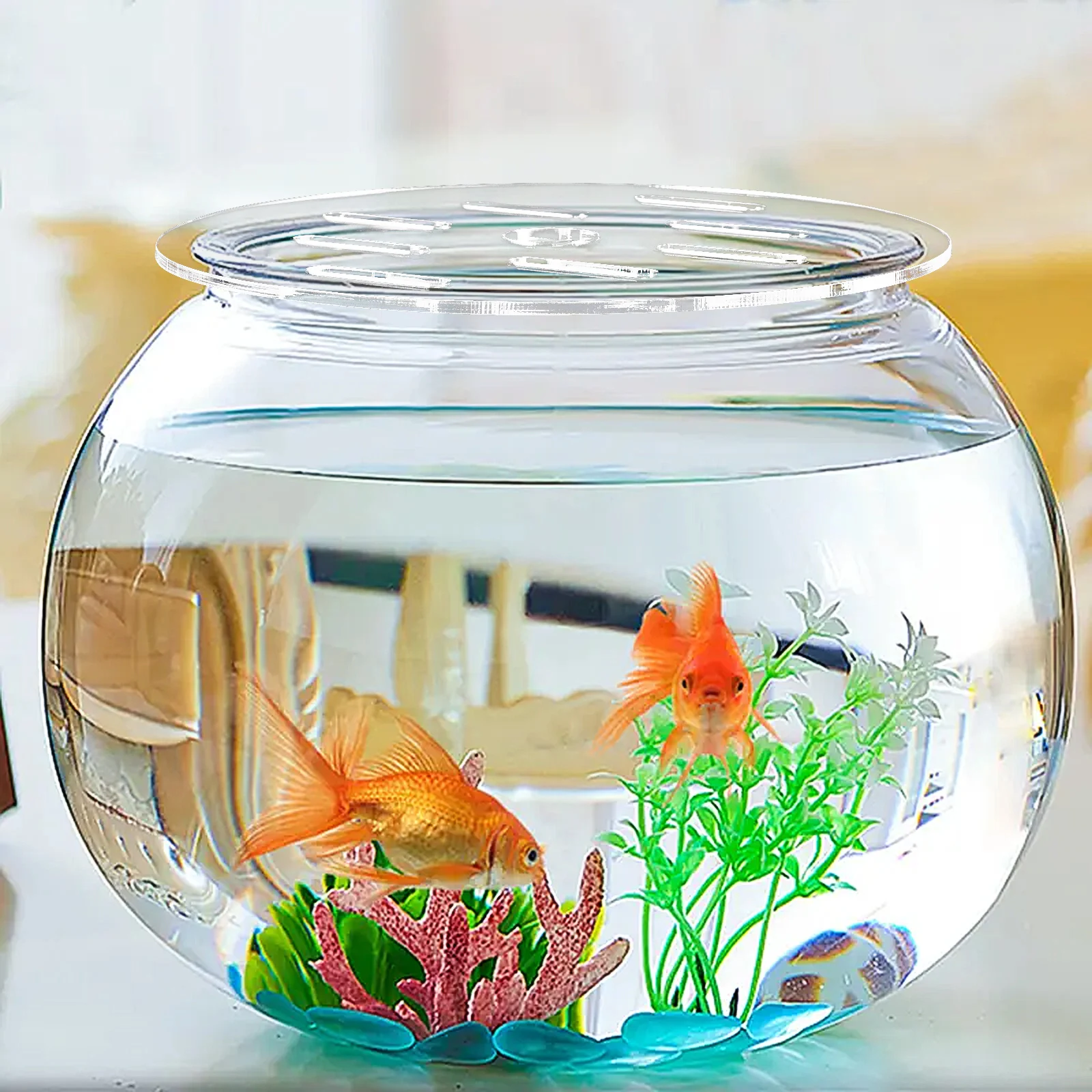 

Fish Tank Acrylic Cover Anti-Escape Aquarium Lid Sturdy Reusable Breathable Design for Most Tanks Accessories Fish Tank Cover