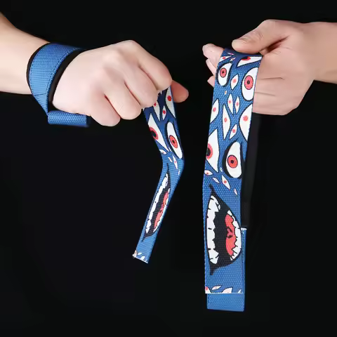 Berserk Anime Sports Weight Lifting Wrist Straps, Wristband Support for Gym, Heavy Duty Training, Fitness Deadlift, Powerlifting