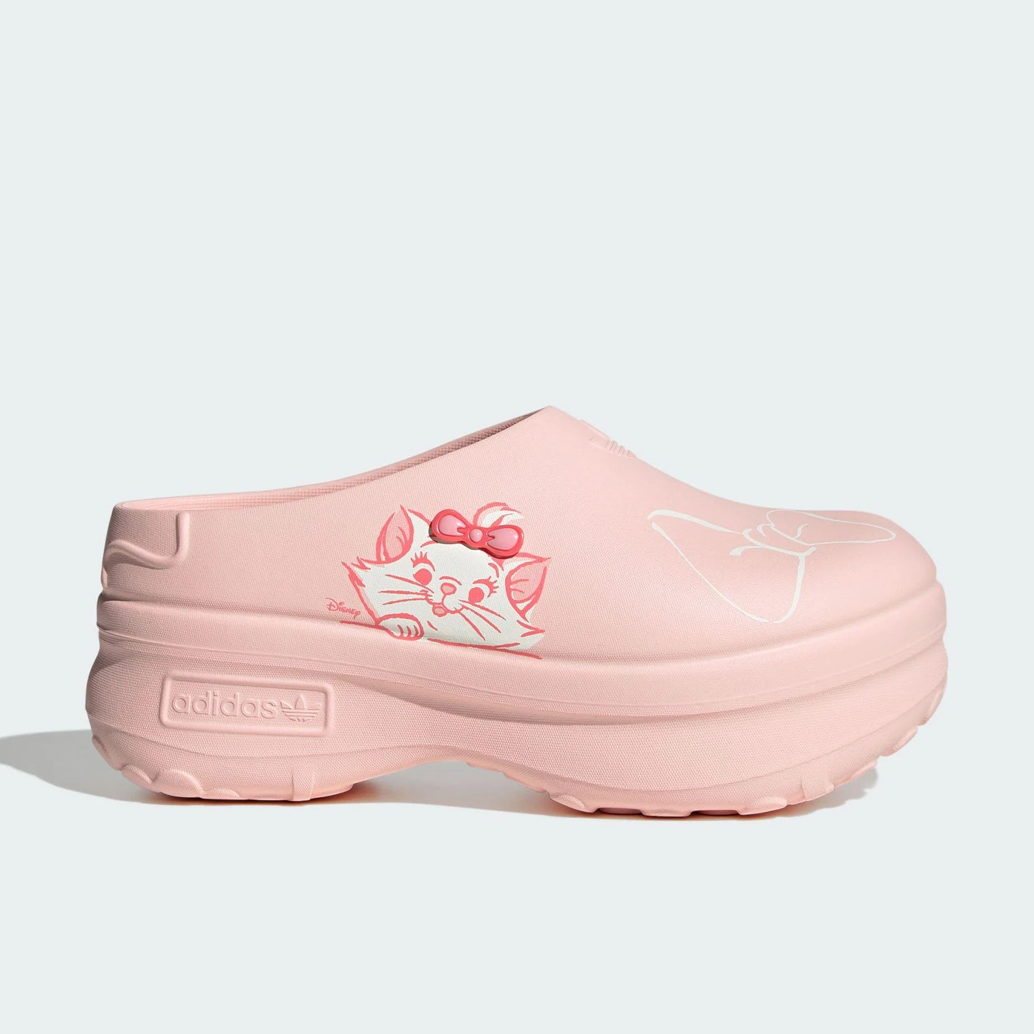 

Adidas genuine clover women's easy to put on and take off wear-resistant thick soled slippers JR7150