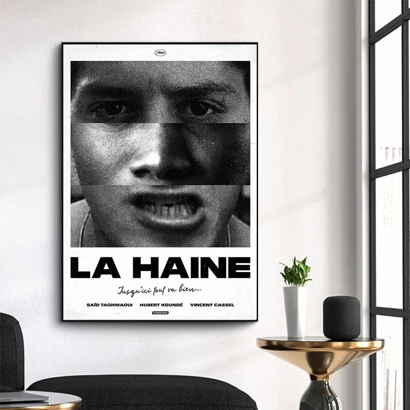 La Haine 1995 Movies Prints The Hate Vintage Poster French Crime Drama Film Wall Art Picture Canvas Painting Bedroom Home Decor