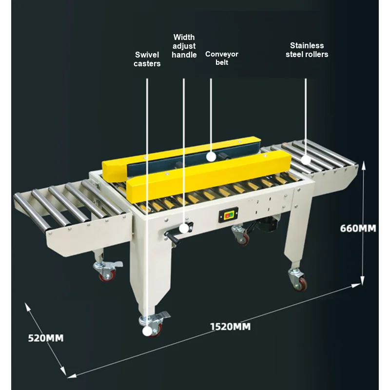 Automatic Carton Sealer Box Tape Sealing Machine Courier Packaging Equipment Top Bottom Taper laminating machine