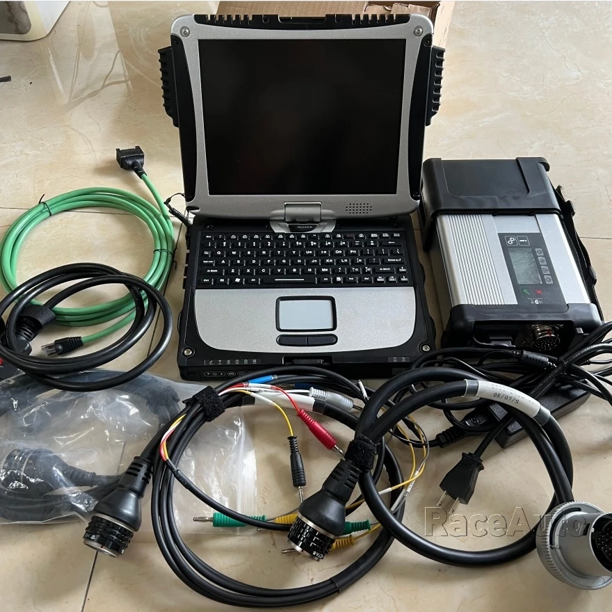 

Mb Star Diagnostic Tool Sd Connect C5 with Software Latest Super Ssd Laptop CF19 I5 4g TOUGHBOOK Ready to Use