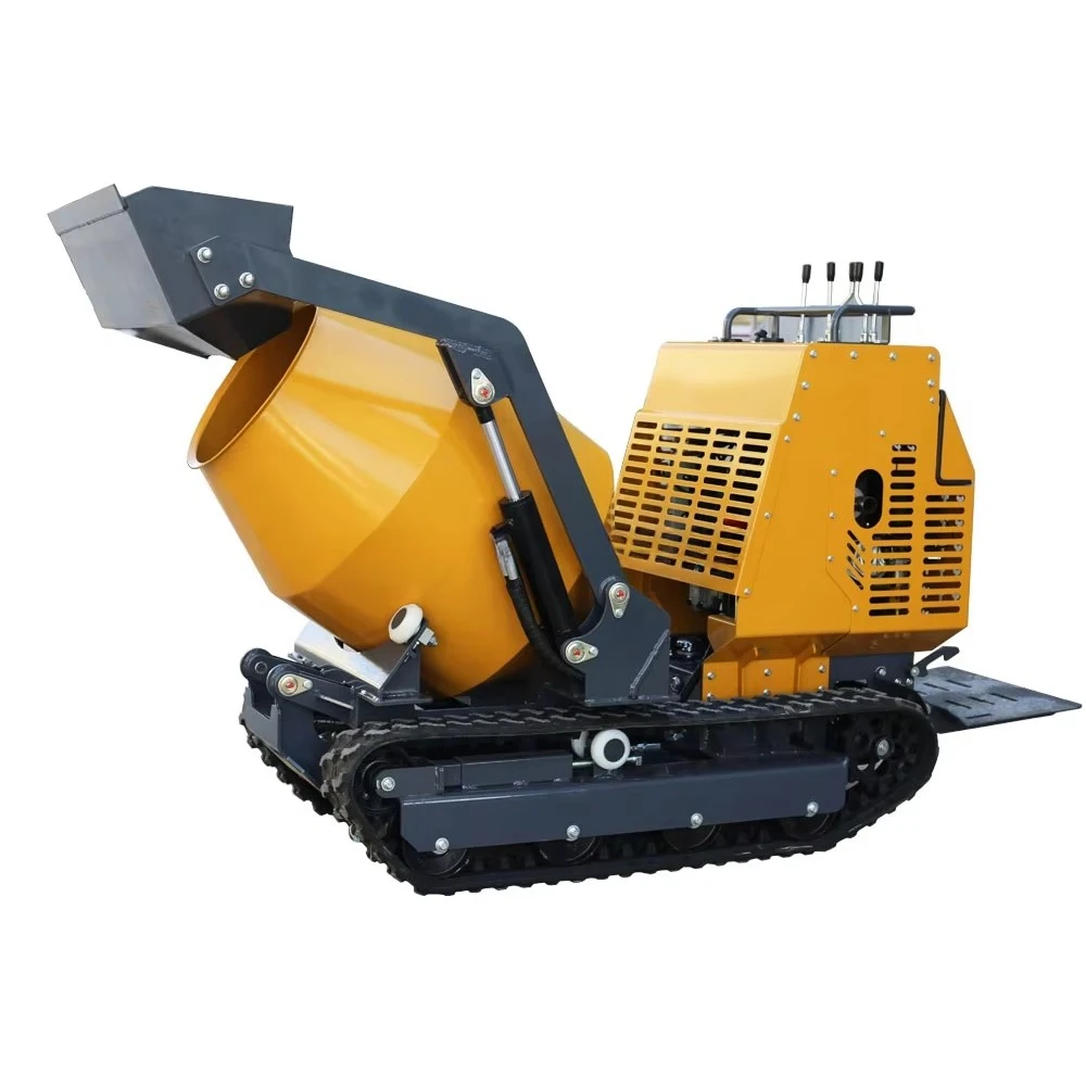 New Product Small Mini Concrete Mixer 0.15m Self-loading Mini Dumper Portable Automatic Track Mobile Hydraulic Engine Pump